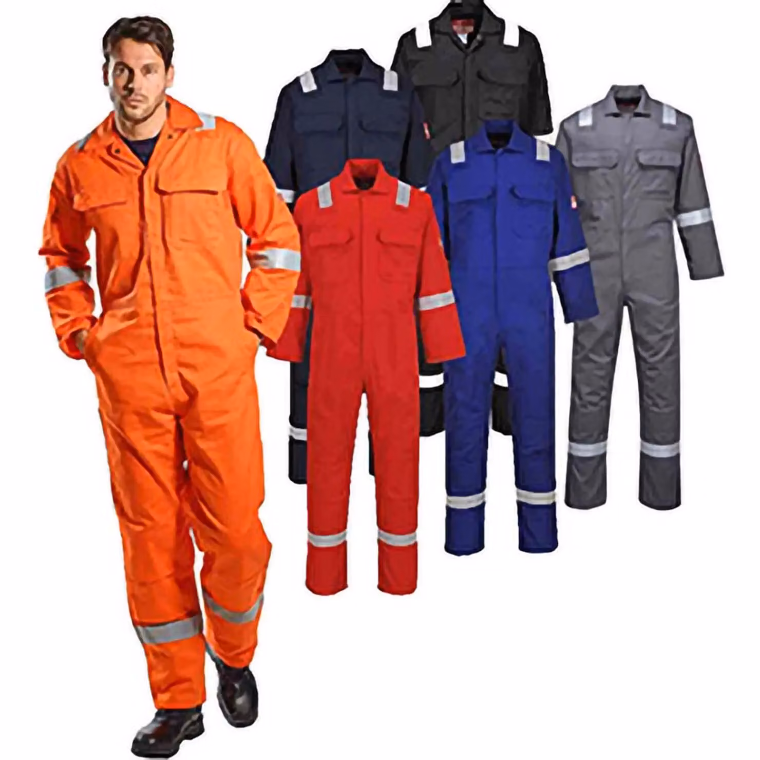 Portwest Bizweld Iona Unisex Work Coverall in Orange, Size: Small – 3