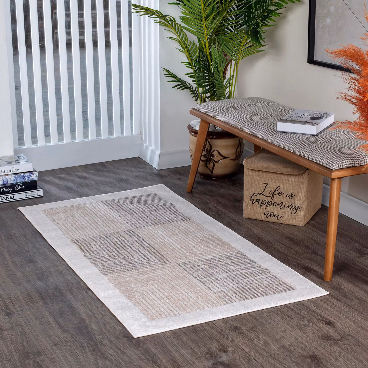Livabliss Lustro Modern Abstract Rug in Grey, Beige and White, W: 200 cm, D: 275 cm – 4