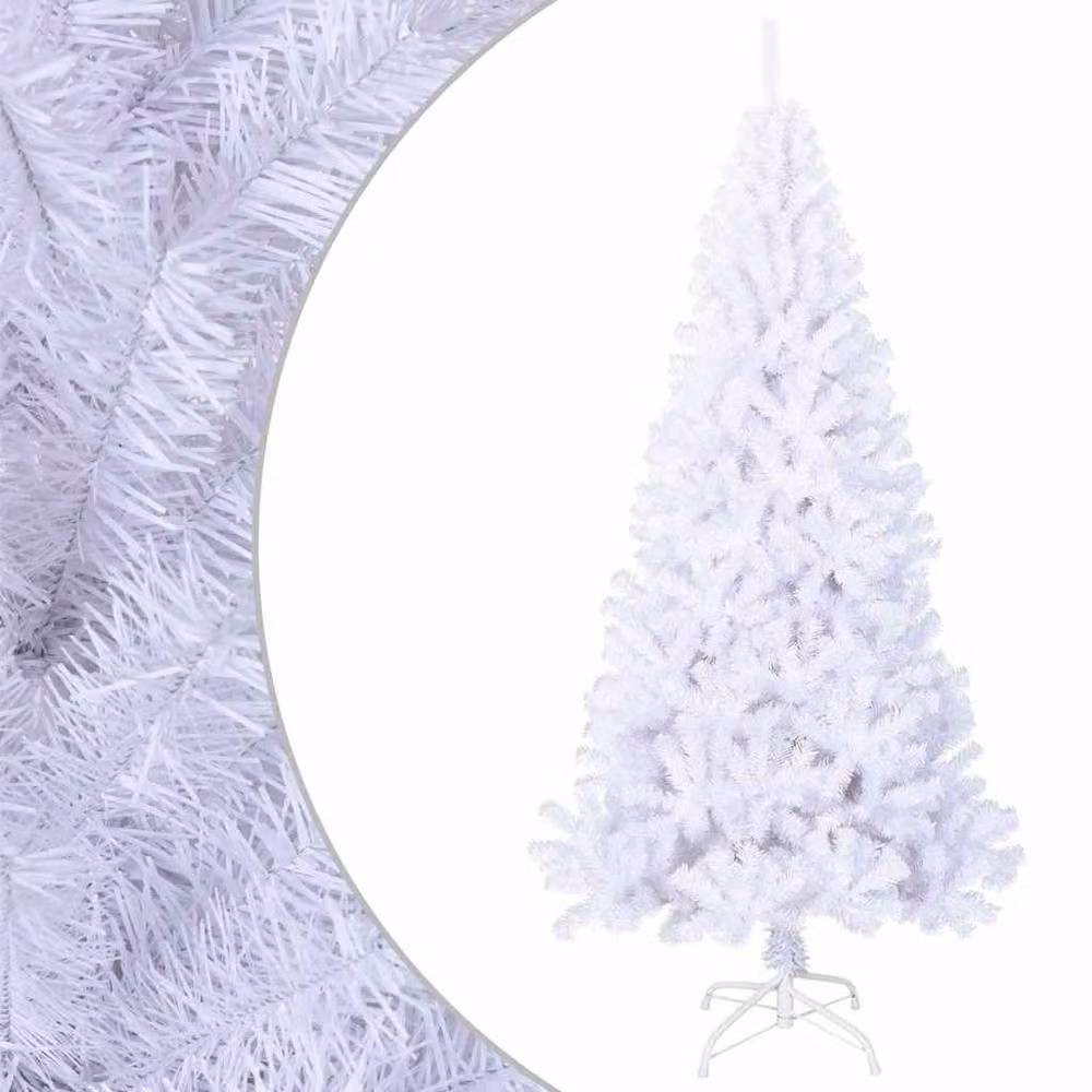 Berkfield Home White Artificial Christmas Tree with Thick PVC Branches, Height: 180 cm – 2