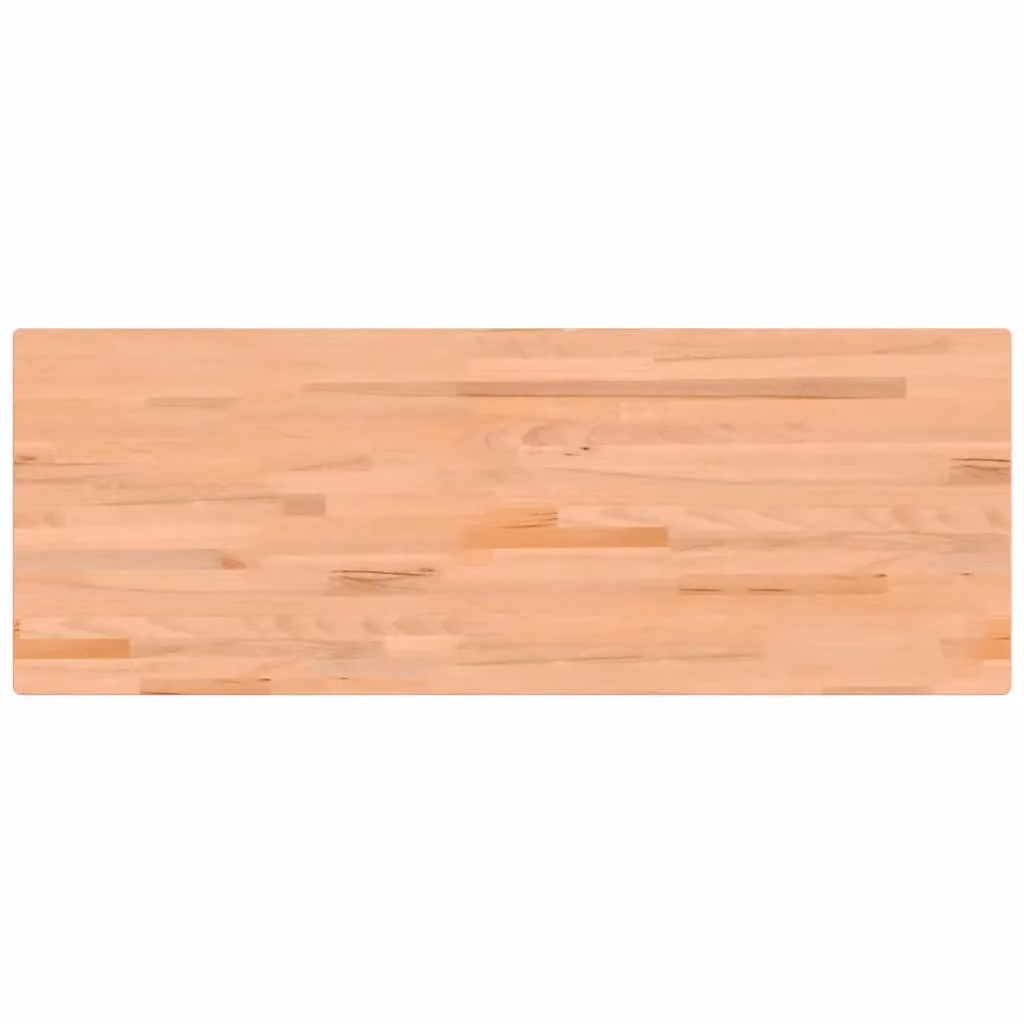 Berkfield Home Solid Wood Beech Workbench Top, Brown, W: 150 cm, D: 55 cm, H: 2.5 cm – 2