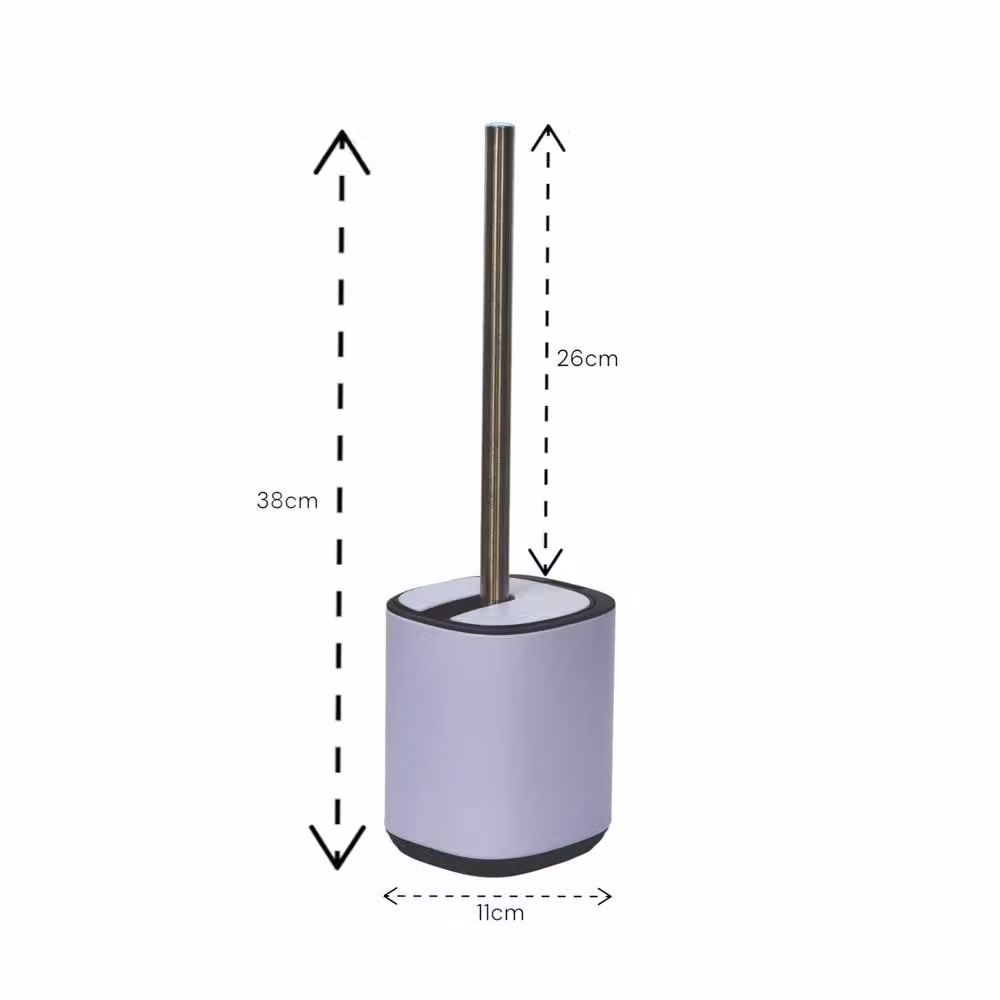 Showerdrape Echo Steel Toilet Brush and Holder in Blue and Purple – 2