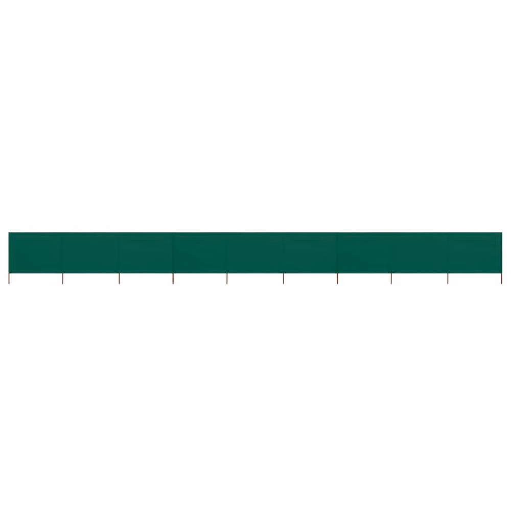 Berkfield Home 9-Panel Durable Garden Wind Screen in Green, W/H: 1200 x 80 cm – 2