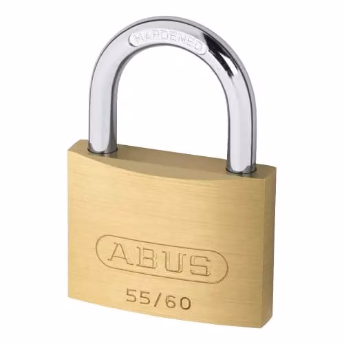 ABUS Brass Padlock with Key in Gold/Yellow