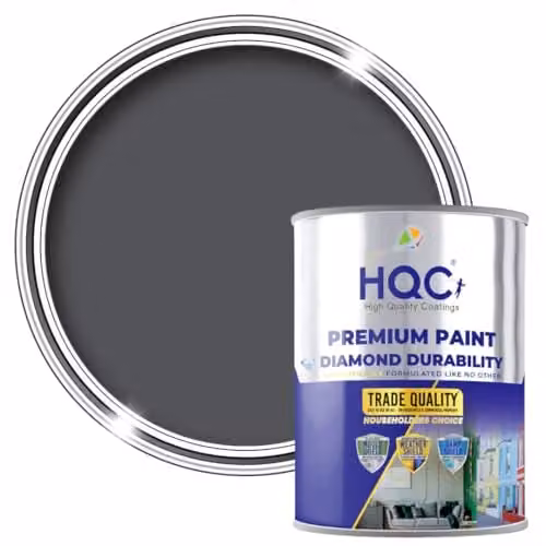 HQC Paints Smooth Masonry Paint in Grey, 1L
