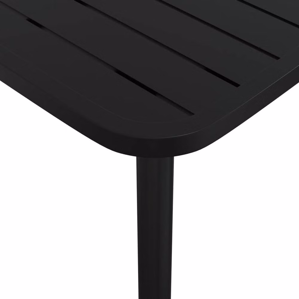 Berkfield Home Rectangular Garden Table in Anthracite and Black Powder Coated Steel, W/D/H: 110 x 80 x 71 cm – 5