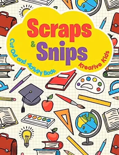Kreative Kids Scraps & Snips Cut Out and Activity Book, Multicolour