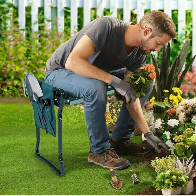 Havendro EVA Extra Wide Portable Garden Kneeler Pad Stool in Green, W/D/H: 50.8 x 27.94 x 27.94 cm