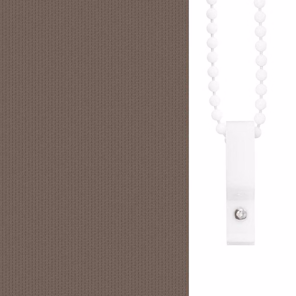 Berkfield Home Blackout Roller Blind, Brown Polyester, W: 75 cm, H: 150 cm – 3
