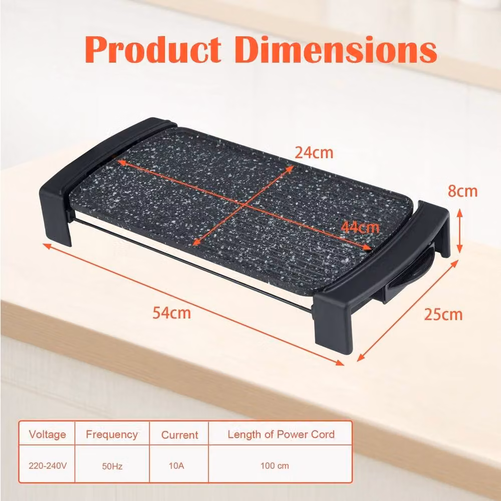 Ventryn Adjustable Temperature Electric Griddle in Black – 2