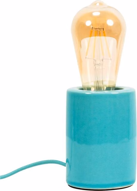 ValueLights Ceramic Candy Table Lamp in Green
