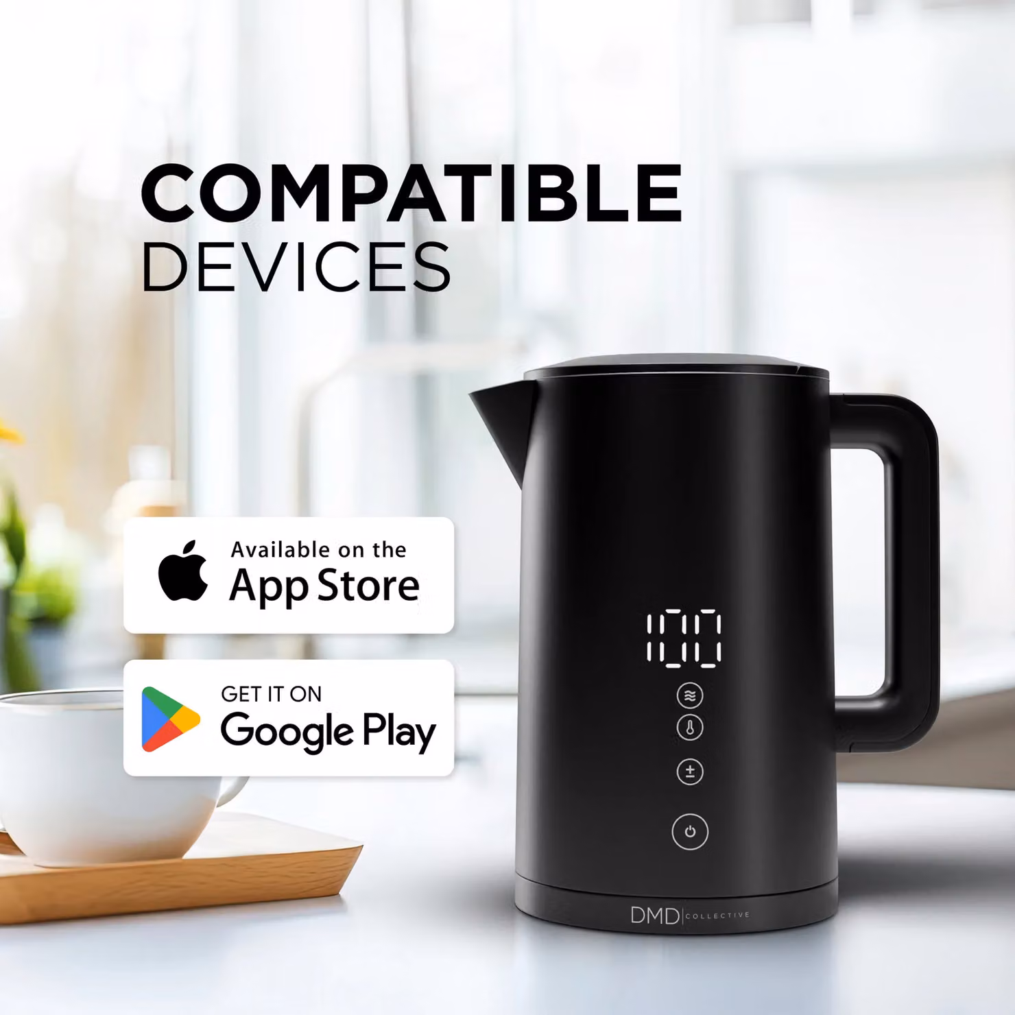 DMD Collective Smart Wi-Fi Touchscreen Kettle, 1.5 l, Black – 4