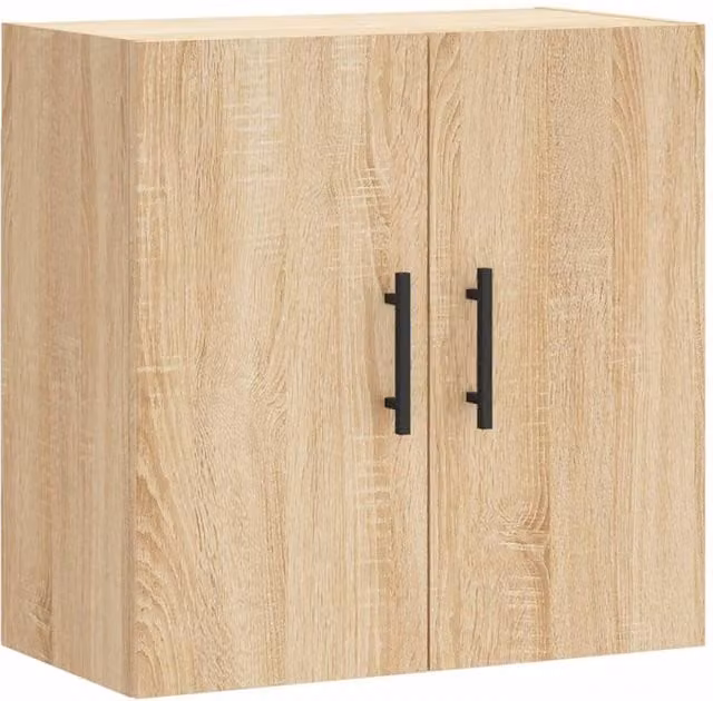 Berkfield Home Sonoma Oak Wall Cabinet in Brown, W/D/H: 60 x 31 x 60 cm