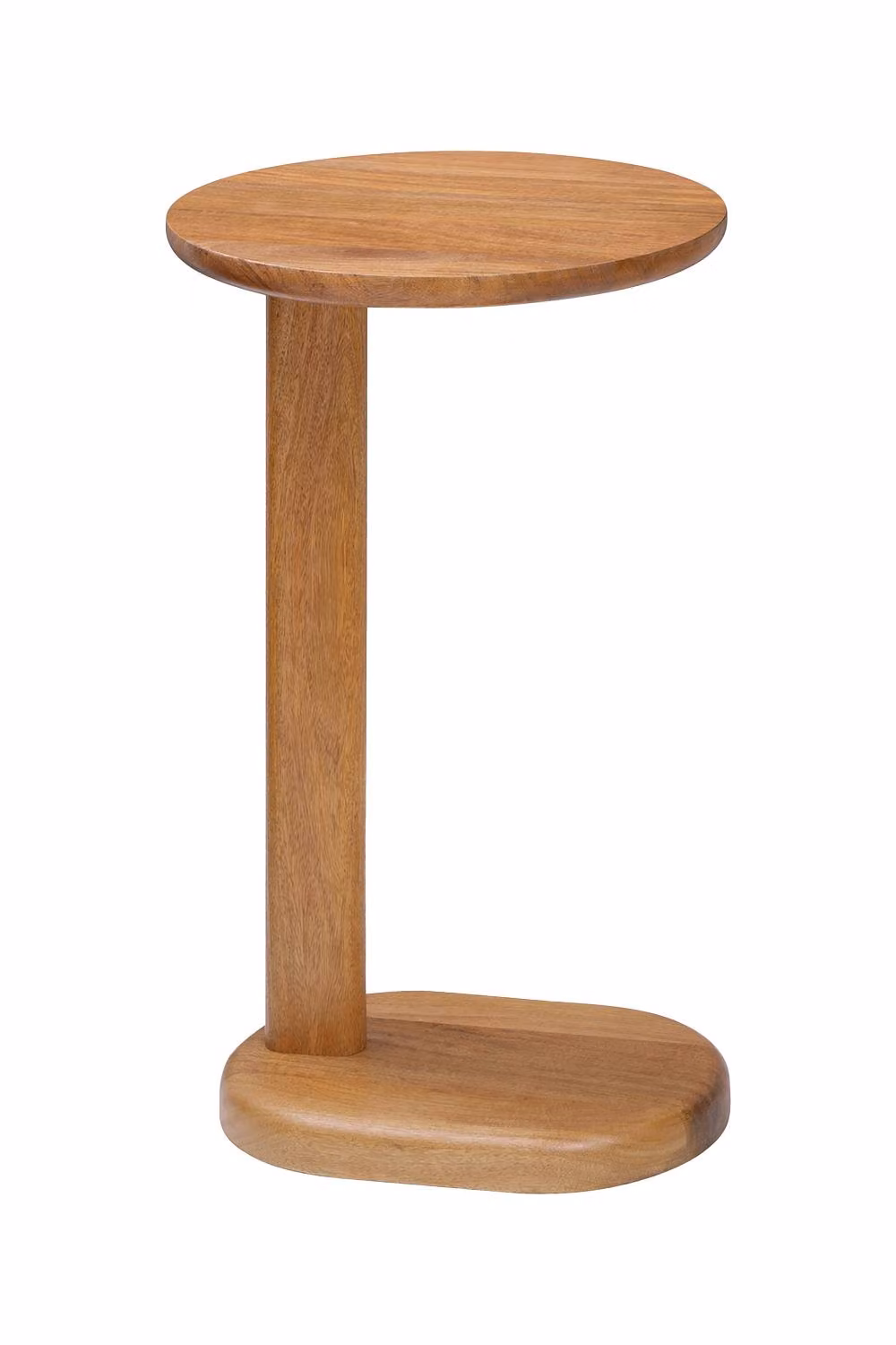 MH London Nora Solid Mango Wood C-Shaped Side Table in Amber – 2