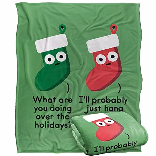 Bcreative David Olenick A Full Schedule Silky Touch Super Soft Fleece Throw Blanket in White, W/D/H: 152 x 127 cm