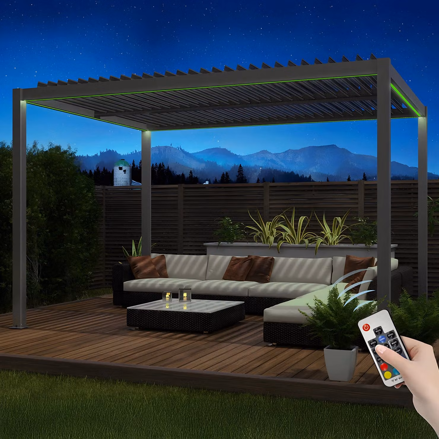 Primrose Living RGB LED Colour Changing Light Kit with Remote Control in White and Multicolour
