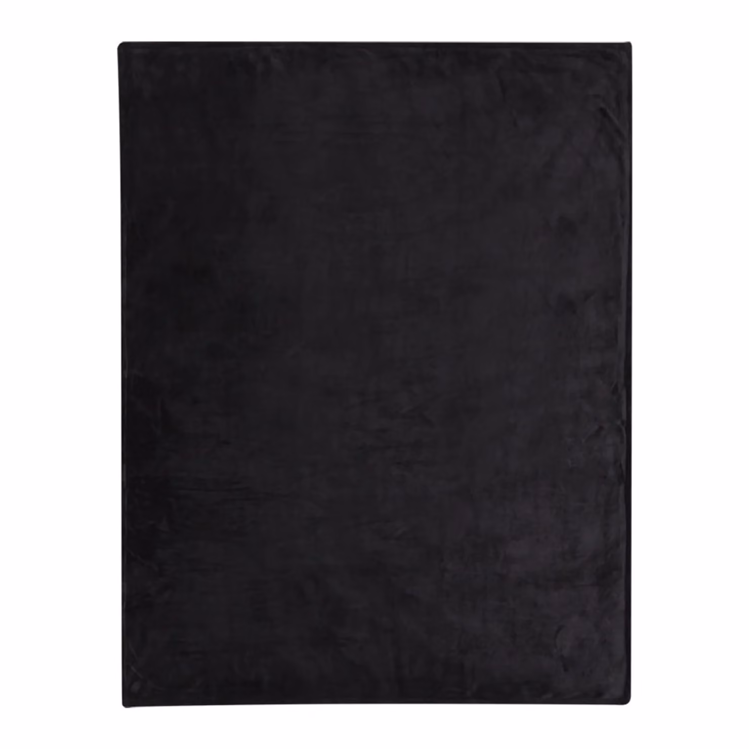 Floso Black Fluffy Sherpa Fleece Blanket, W/D/H: 152 x 126 x 1 cm – 3