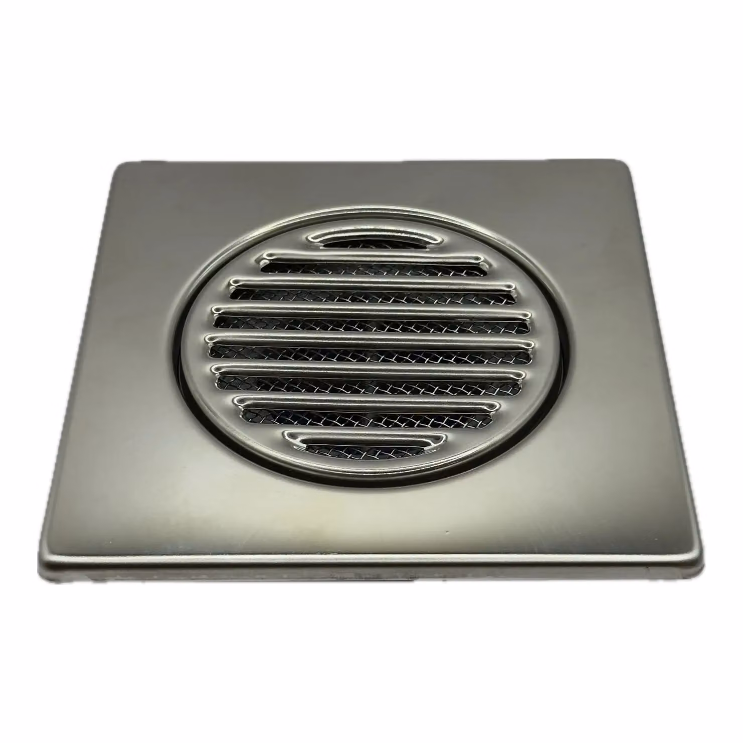 McAlpine Silver Stainless Steel 150mm Square Shower Grid Tile Unit with Non-Return Valve – 3