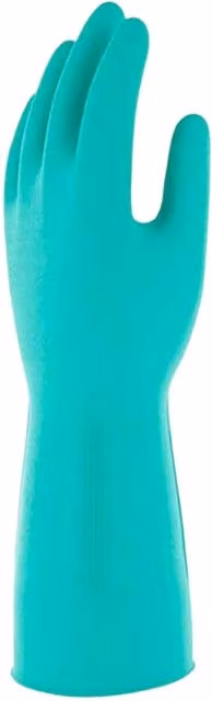 Marigold Large Longer Bathroom Gloves in Multicolour Turquoise Rubber and Cotton
