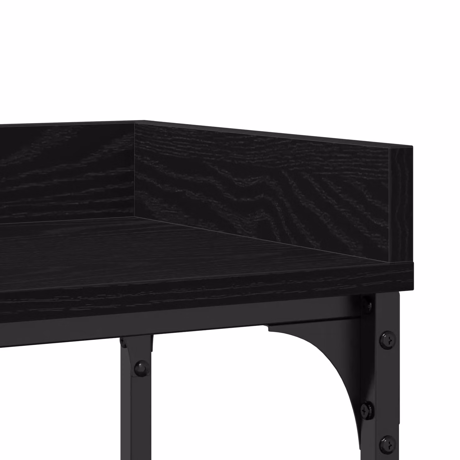 Berkfield Home Black Oak Console Table, W/D/H: 100 x 30 x 80 cm – 5
