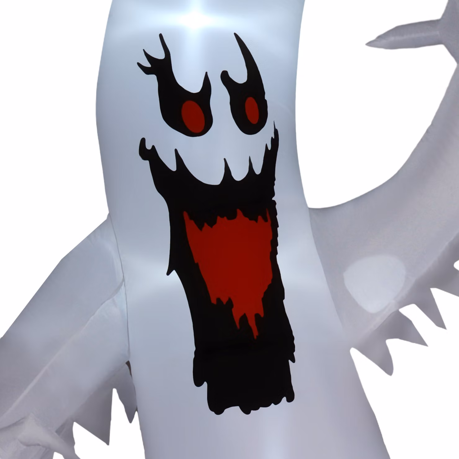 Outsunny 11.8ft Tall White Inflatable Spooky Ghost Halloween Outdoor Decoration with Built-in LEDs and Rotating Light – 6