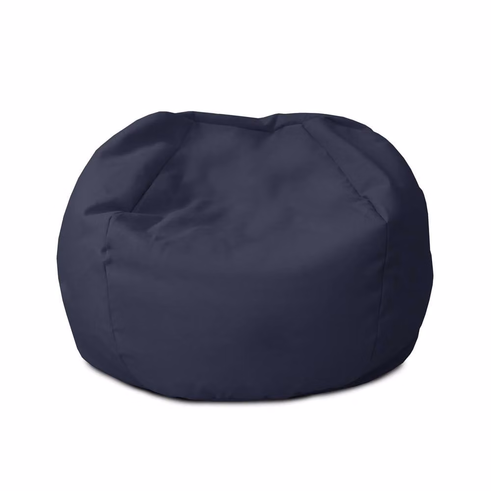 rucomfy Classic Small Kids Beanbag, Water Resistant, Navy Blue – 2