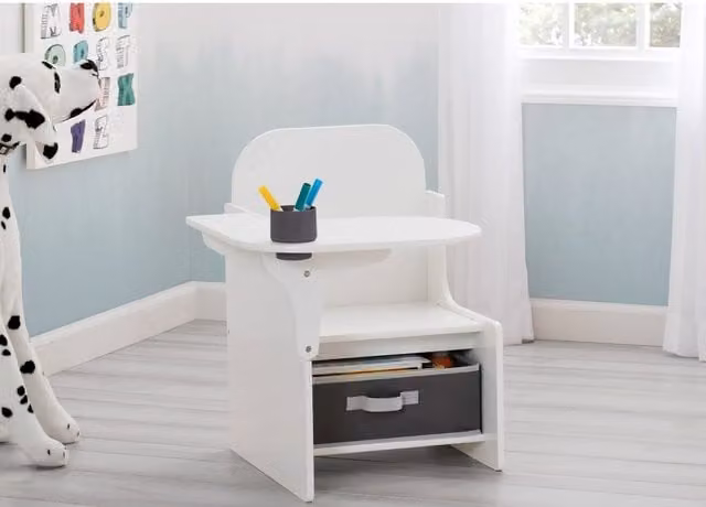 Delta Children MySize Chair Desk in White