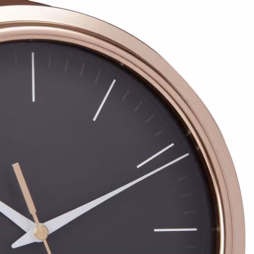 KitchenCraft Round Industrial Analog Wall Clock in Copper, Black and White, Diameter: 25.5 cm – 2