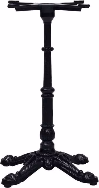 Berkfield Home Sturdy Bistro Table Leg in Black Cast Iron, W/D/H: 52 x 52 x 72 cm – 1