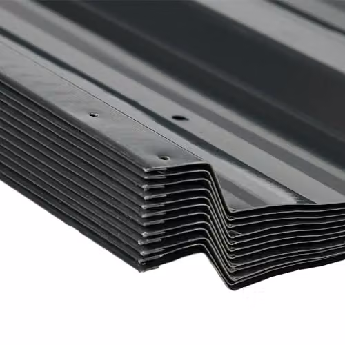 Outsunny Pack of 12 Galvanised Steel Metal Roofing Sheets in Grey – 7