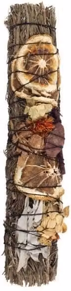 KDMD 9in Ritual Wand Smudge Stick with Rosemary, Palo Santo and Red Jasper in Red and Multicolour – 1