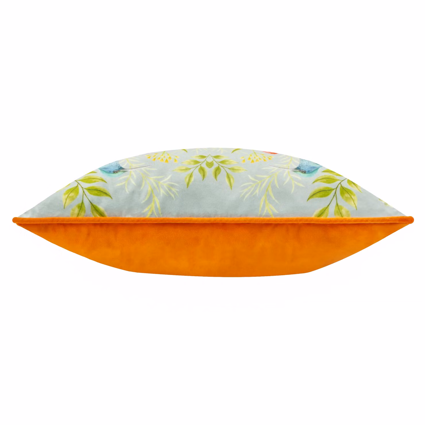 Wylder Nectar Garden Blossom Floral Velvet Piped Square Cushion in Multicolour, W/D/H: 43 x 43 x 43 cm – 2