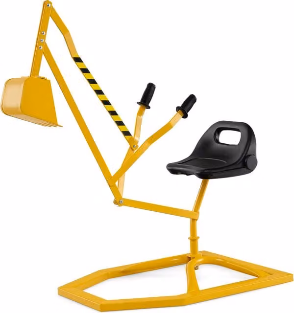 Costway Yellow Metal Kids Sand Digger Vehicle