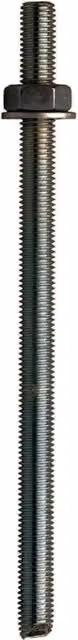 JCP Fixings A4-316 Stainless Steel J-Fix Studs Plain Ended, Black, M8 x 150 mm (Box of 10)