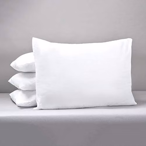Slumberdown Big Hugs Medium Hollow Fibre Pillows, White, Pack of 4 – 2