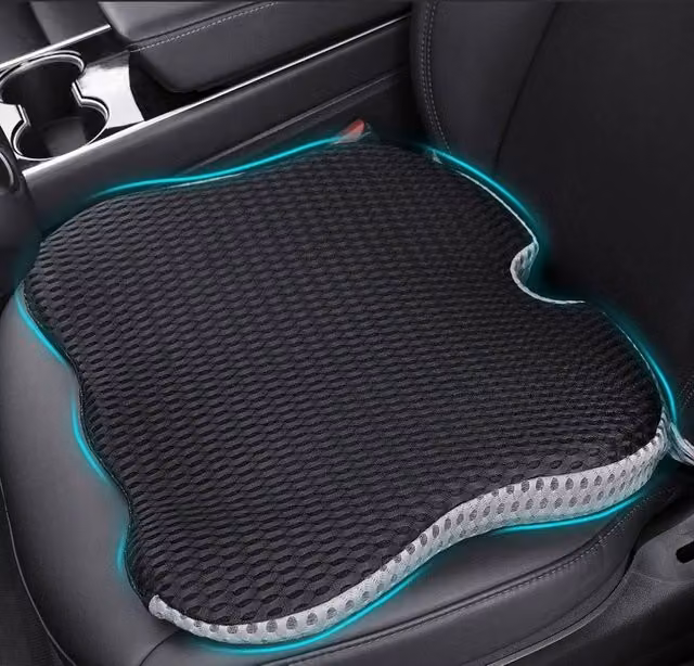 NESTLUNE Non-Slip Memory Foam Thick Car Front Seat Cushion in Black, W: 100 cm x L: 190 cm – 1