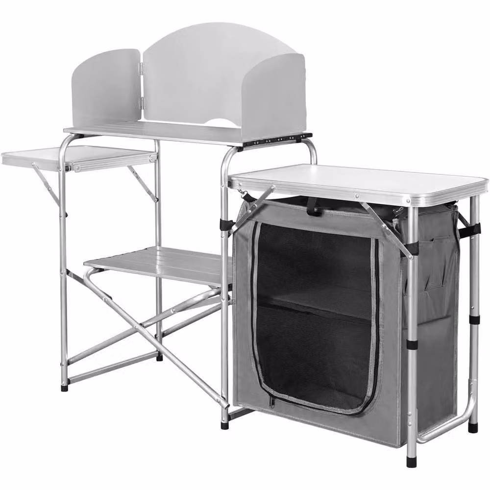 SPETLEK Silver Folding Camping Kitchen Cupboard Table – 2