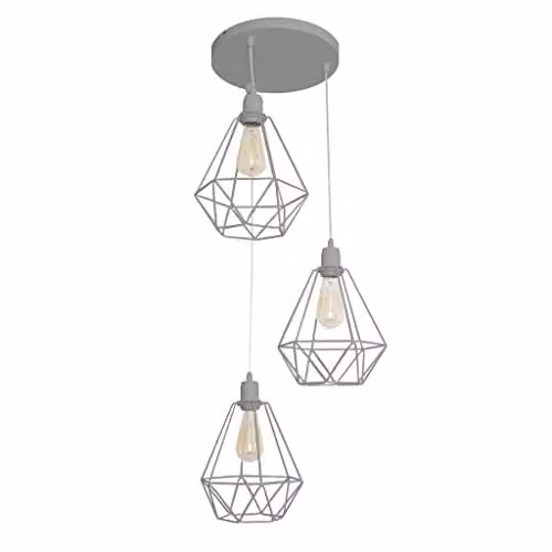 Netlighting Helam Karo Cluster Pendant Ceiling Light in Grey, Diameter: 32 cm