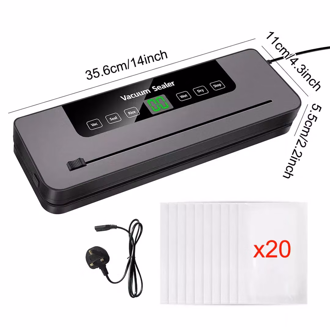 SPETLEK Vacuum Food Sealer for Dry and Wet Packing, Grey – 2
