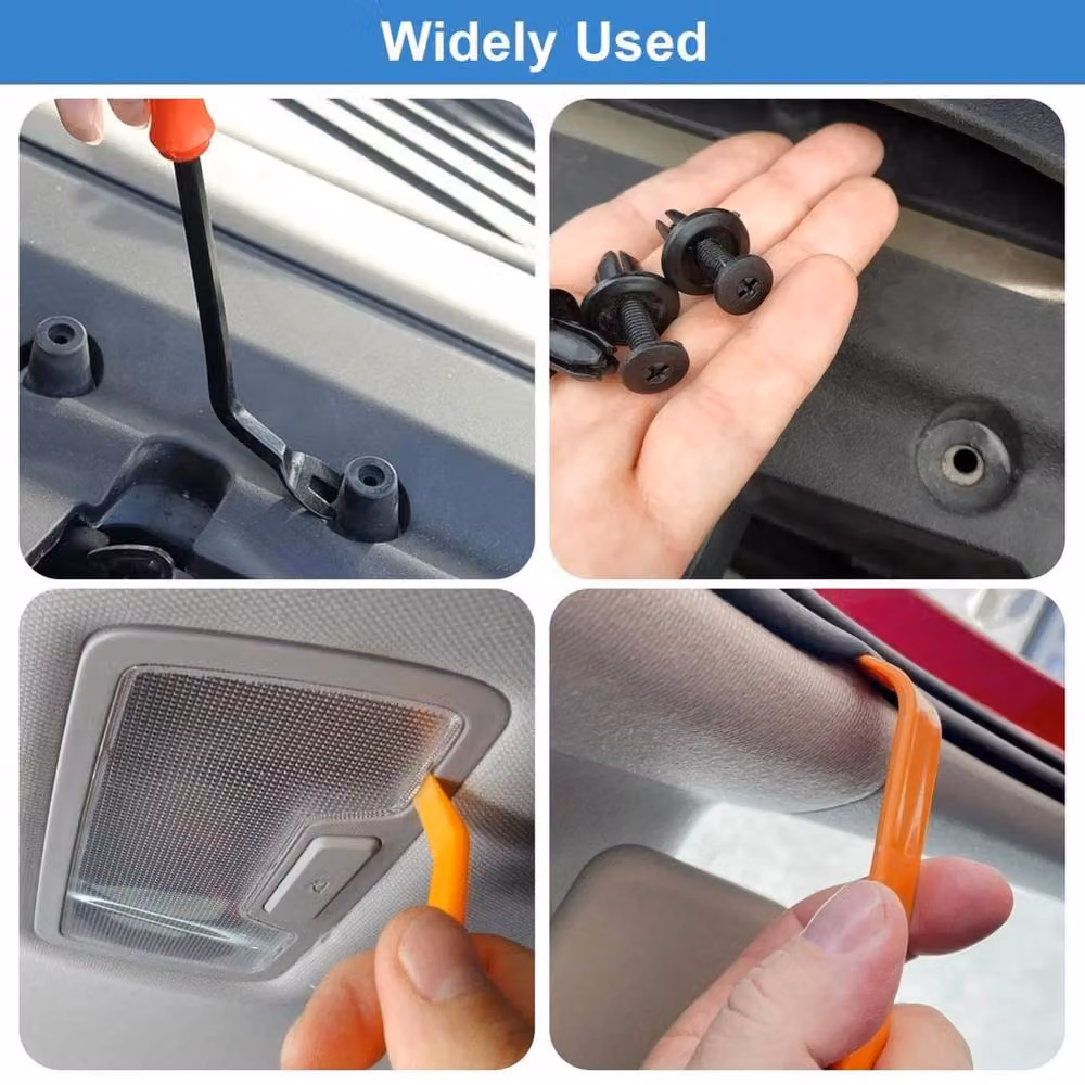NESTLUNE 925-Piece Car Trim Clips and Fasteners Kit with 5 Removal Tools in Multicolour – 4