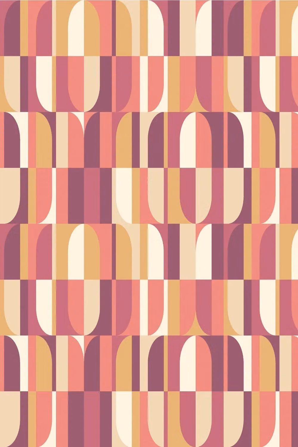 Hoopla Walls Building Blocks Matt Wallpaper in Purple – 2