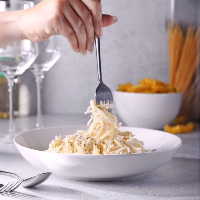 Maison & White Porcelain Pasta Bowls, Set of 4, White