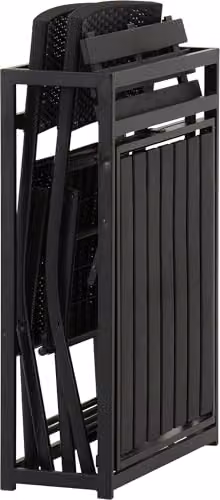 Seconique Foldaway 1+2 Garden Set in Black – 3