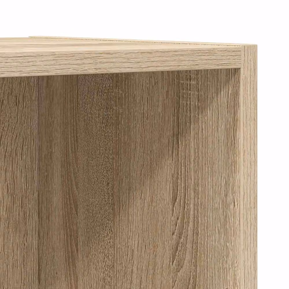 Berkfield Home Practical Wall-mounted TV Cabinet in Sonoma Oak, Light Brown, W/D/H: 37 x 37 x 107 cm – 4