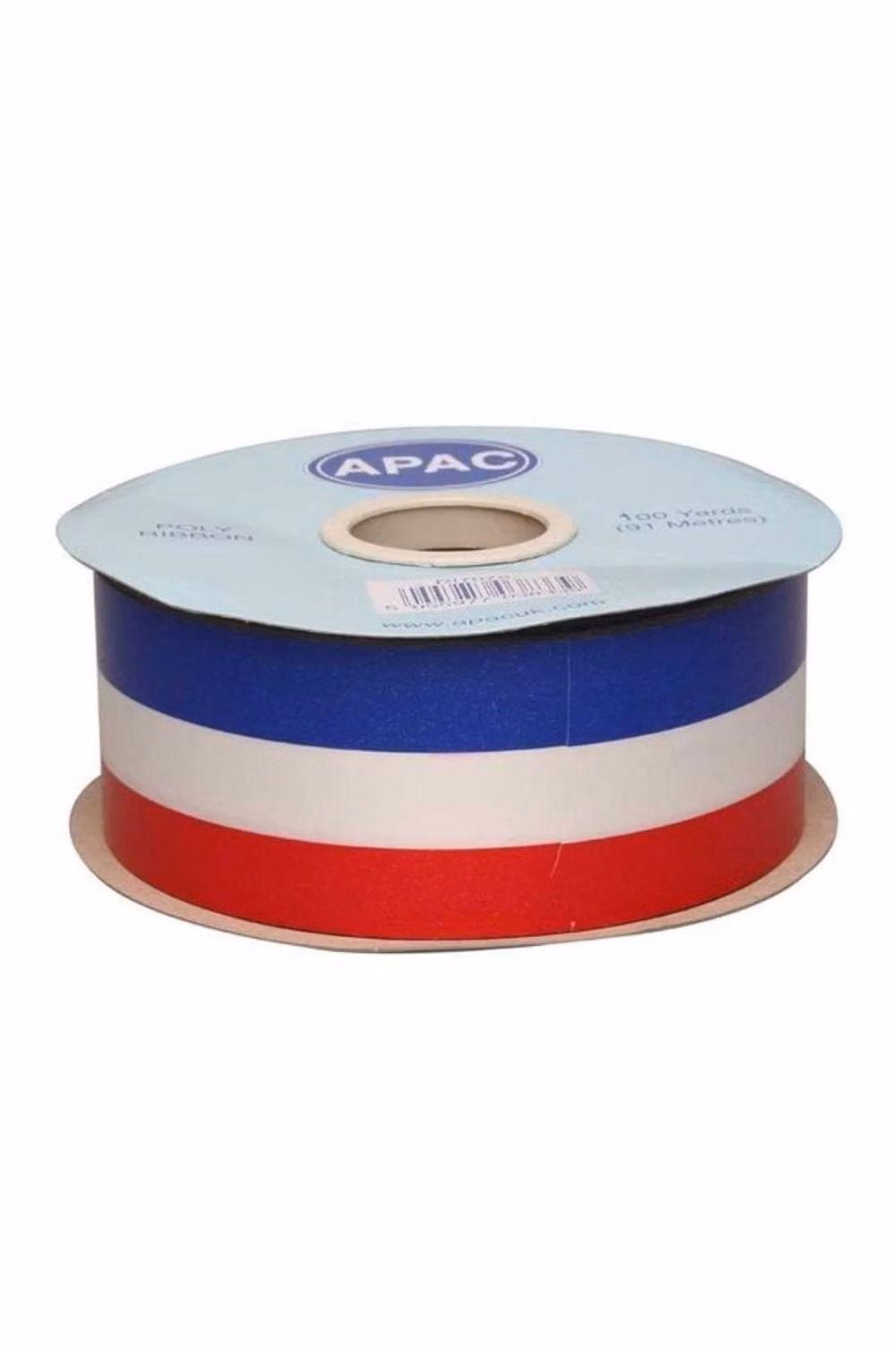 KDMD Tri-Colour Ribbon, 50mm, Red, White and Blue – 2