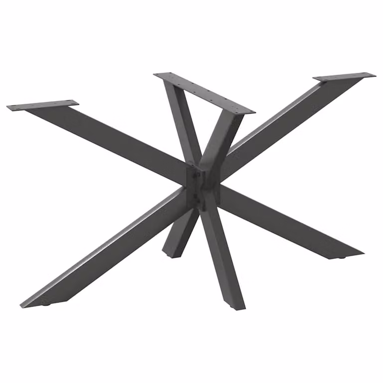 Berkfield Home Spider Shape Dining Table Legs in Anthracite Steel, W: 150 cm, D: 78 cm, H: 72-73 cm