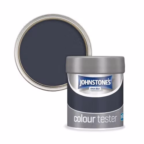 Johnstone's Colour Sample Tester Pot in Midnight Sapphire Blue, 75ml