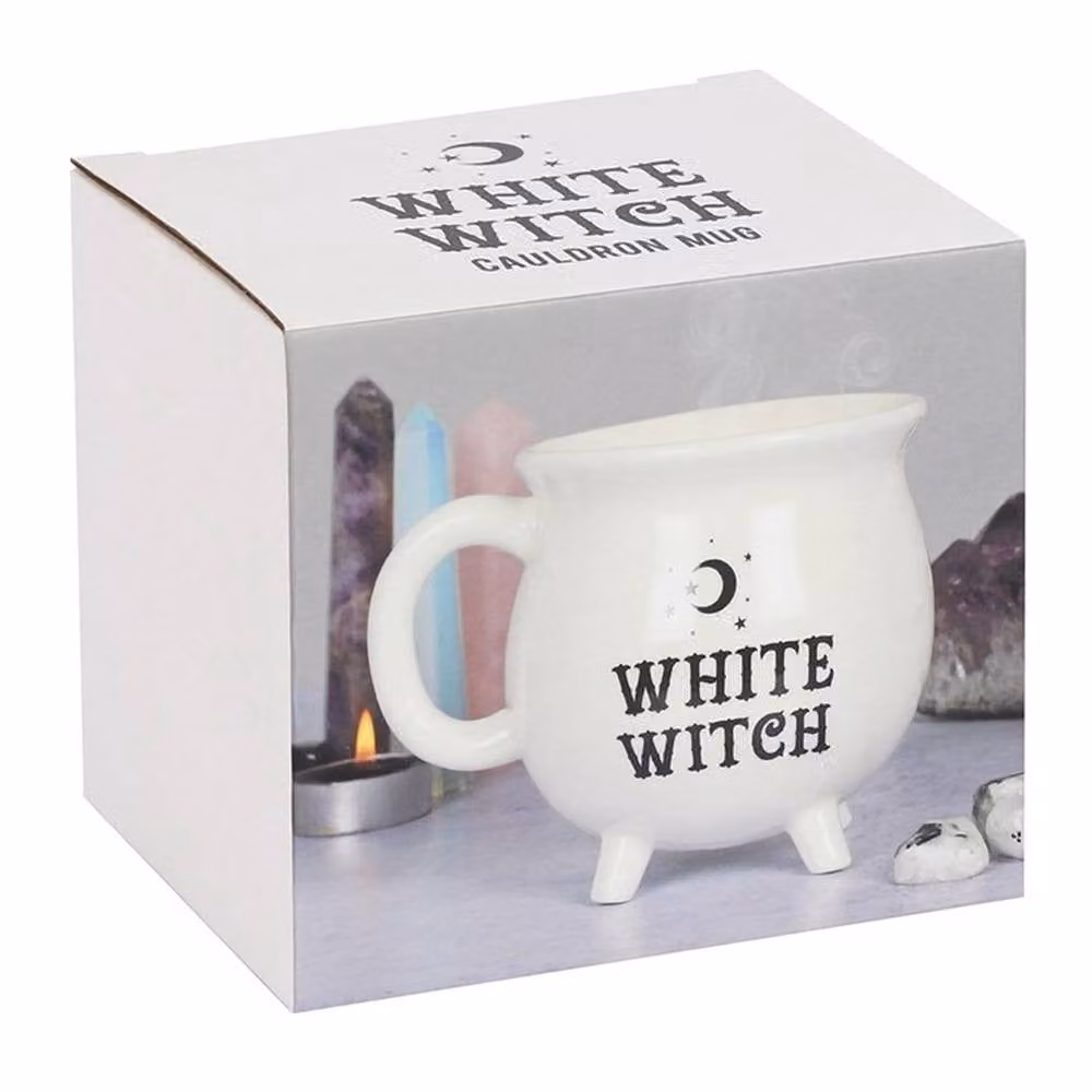 Uniqueful White Witch Cauldron Ceramic Mug, 1000 ml – 2