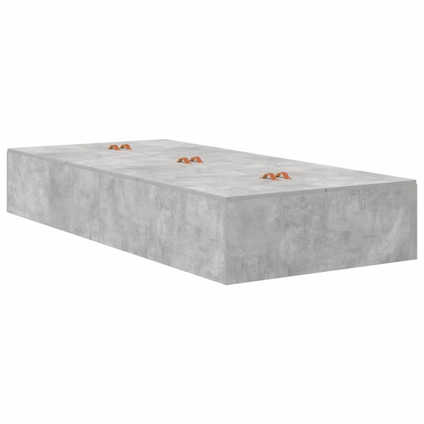 Berkfield Home Storage Bed Frame in Concrete Grey with Drawers, W/D/H: 100 x 200 cm – 2