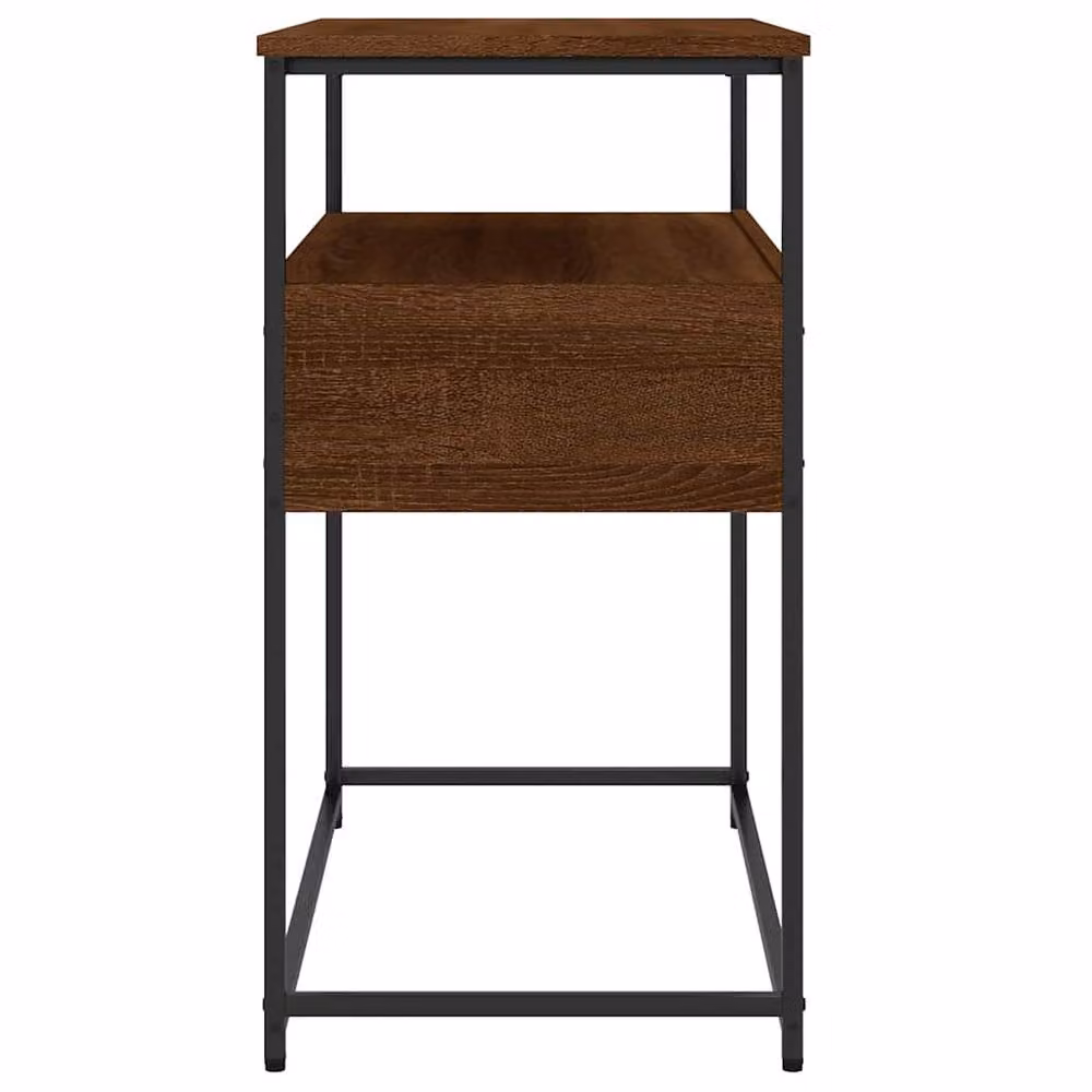 Berkfield Home Decorative Console Table in Brown Oak, W/D/H: 75 x 40 x 75 cm – 4