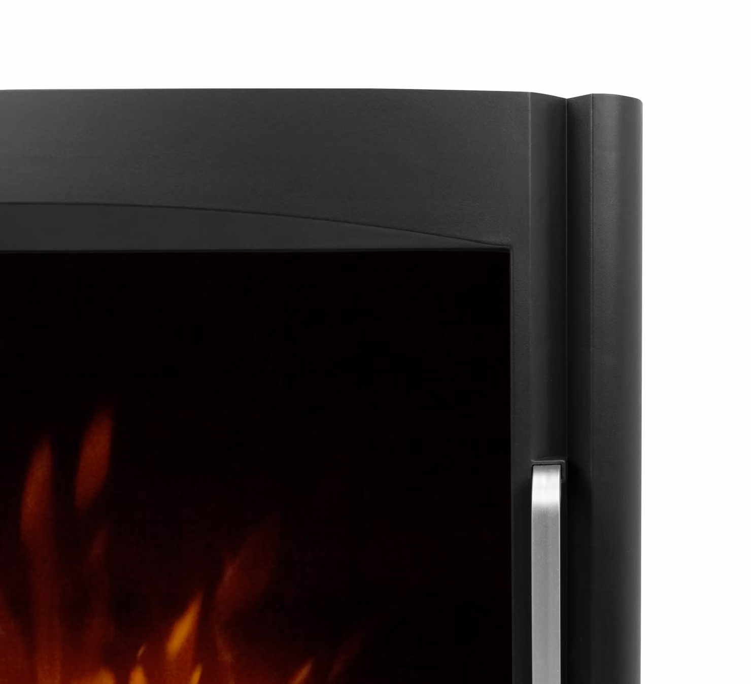 Sureflame Keston Electric Stove in Black with Straight Stove Pipe – 4